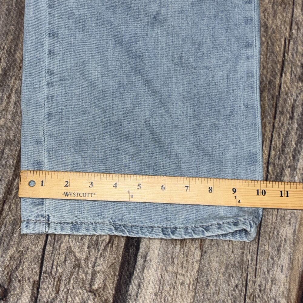 Indigo Dreams Womens Light Blue Denim Wide Leg High Rise Cargo Jeans Size 9 - Picture 4 of 9